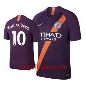 Manchester City Fodboldtrøjer Aguero 10 3. sæt 2018/19 Kort ærmer